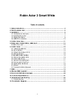 Предварительный просмотр 2 страницы Robe Robin Actor 3 Smart White User Manual