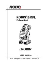 Robe Robin BMFL FollowSpot User Manual предпросмотр