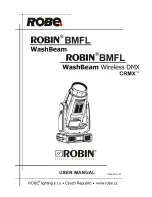 Robe Robin BMFL WashBeam User Manual preview