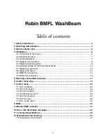 Preview for 2 page of Robe Robin BMFL WashBeam User Manual