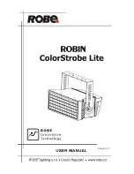 Preview for 1 page of Robe ROBIN colorstrobe lite User Manual