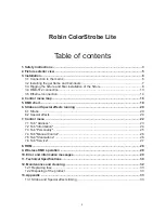 Preview for 2 page of Robe ROBIN colorstrobe lite User Manual