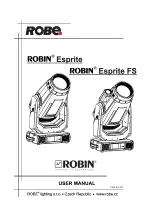 Robe Robin Esprite User Manual предпросмотр