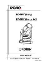 Robe ROBIN iForte User Manual предпросмотр