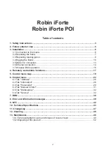 Preview for 2 page of Robe ROBIN iForte User Manual