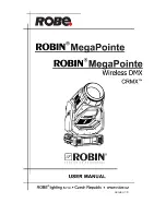 Robe ROBIN MegaPointe User Manual preview