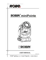 Robe Robin miniPointe User Manual preview