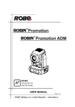 Preview for 1 page of Robe Robin ProMotion ADM User Manual