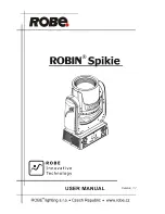 Robe ROBIN SPIKIE User Manual preview