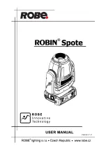 Preview for 1 page of Robe ROBIN Spote User Manual