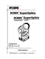 Robe Robin SuperSpike User Manual preview