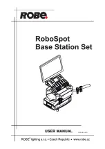 Robe RoboSpot User Manual предпросмотр