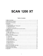 Preview for 3 page of Robe scan 1200 XT User Manual