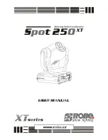 Robe SPOT 250 XT User Manual предпросмотр