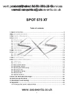 Preview for 2 page of Robe Spot 575 XT User Manual