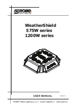 Robe WeatherShield 575W Series User Manual preview