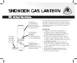 ROBENS Snowdon Gas Lantern Instruction Manual preview