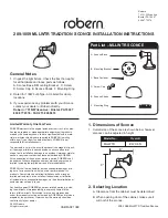 Предварительный просмотр 1 страницы Robern 209-1059 MLLWTR Installation Instructions