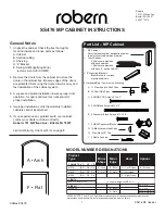 Robern SS476 MP Instructions Manual предпросмотр