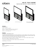 Robern Uplift Tech UC30276FPNE4N Instruction Sheet предпросмотр