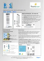 Robert audio Solutions FrontRow Juno User Manual preview