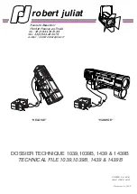 Robert Juliat 1039 Technical File предпросмотр