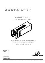 Preview for 1 page of Robert Juliat 1800W MSR Technical File