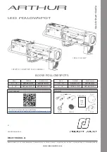 Предварительный просмотр 1 страницы Robert Juliat ARTHUR 1014 Quick Start Manual