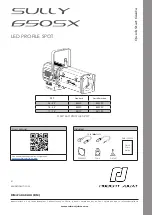 Preview for 1 page of Robert Juliat SULLY 650SX Series Quick Start Manual