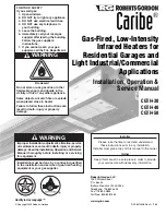 Roberts Gorden Caribe CGTH-30 Installation & Operation Manual preview