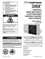 Roberts Gorden Combat UHDXS 100 Installation & Operation Manual preview