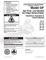 Предварительный просмотр 1 страницы Roberts Gorden DF Installation, Operation & Service Manual