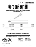 Roberts Gorden GordonRay BH Installation & Operation Manual preview