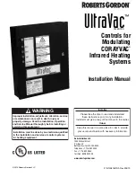 Roberts Gorden UltraVac URVBNC Installation Manual preview