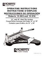 Roberts 10-900 Operating Instructions Manual preview