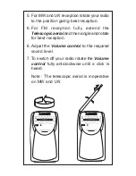 Preview for 6 page of Roberts 3-band Battery Portable Radio R9924 User Manual