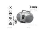 Roberts CD9912 Manual preview