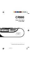 Roberts CR980 Manual предпросмотр