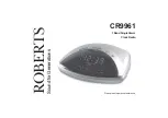 Предварительный просмотр 1 страницы Roberts CR9961 User Manual