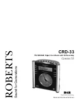 Roberts CRD-33 User Manual preview