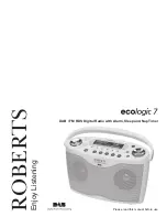 Preview for 1 page of Roberts ecologic 7 Manual