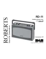 Roberts Gemini 11 RD-11 User Manual preview