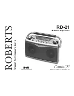 Preview for 1 page of Roberts Gemini 21 RD-21 User Manual