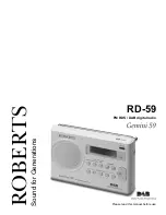 Roberts Gemini 59 RD-59 User Manual предпросмотр