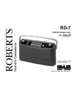 Roberts Gemini 7 User Manual preview