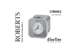 Preview for 1 page of Roberts GlowTime CR9952 Product Manual