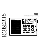 Roberts R809 User Manual preview