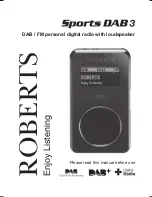 Preview for 1 page of Roberts Sports DAB 3 User Manual