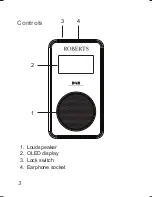 Preview for 4 page of Roberts Sports DAB 3 User Manual