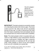 Preview for 7 page of Roberts Sports DAB 3 User Manual